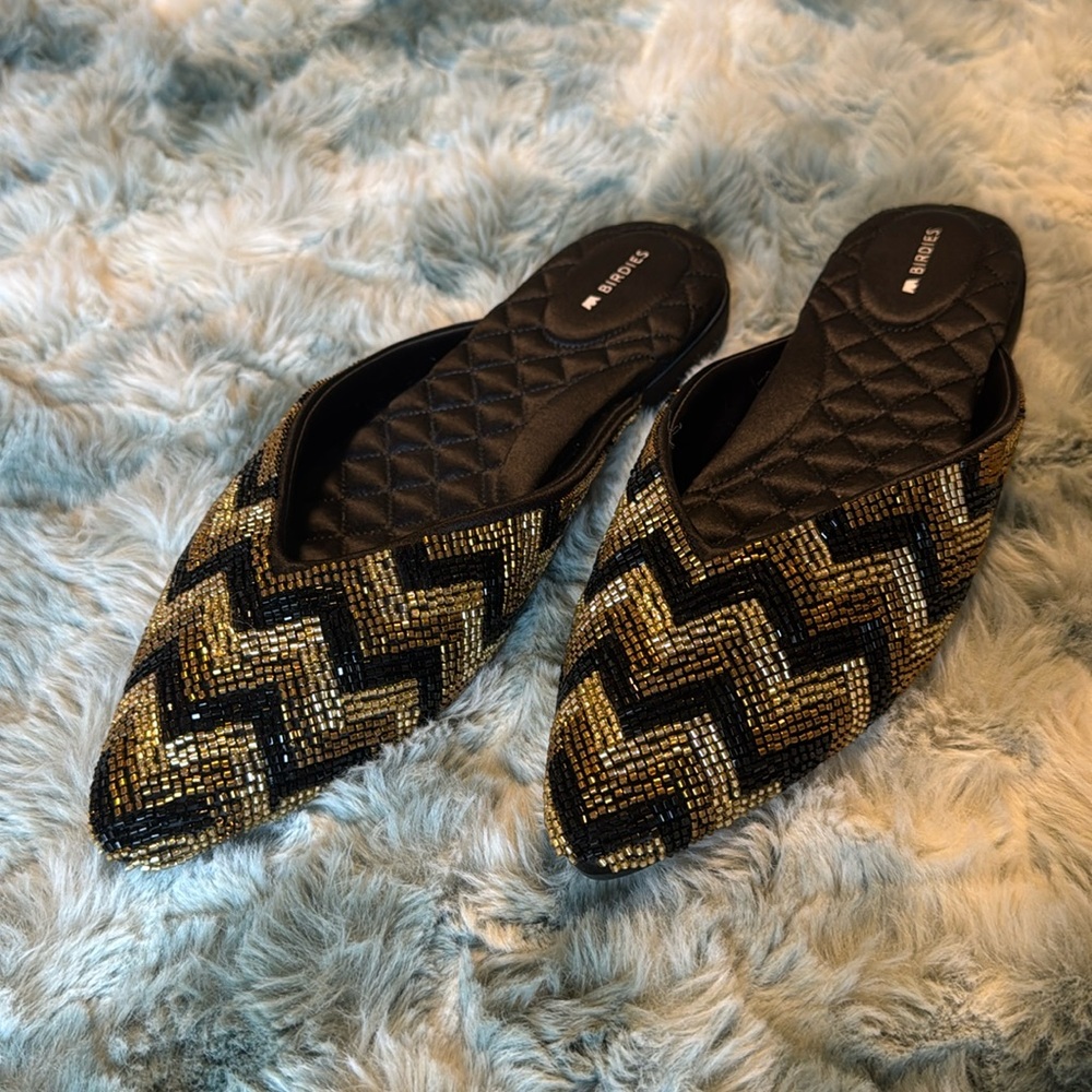 Beaded Mules from Birdies